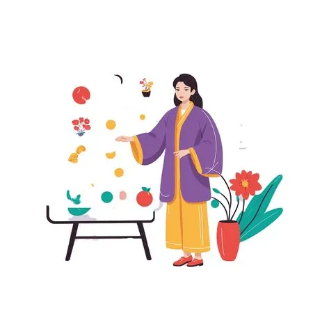 Woman Presenting In Traditional Attire  AI Image